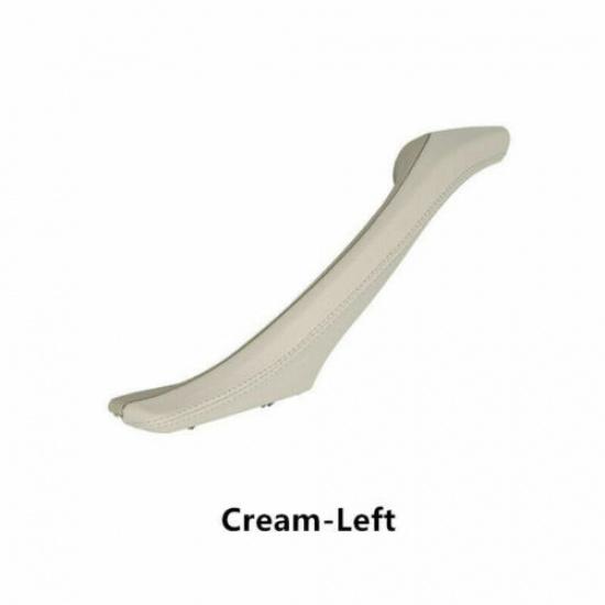 1pcs Leather Wrap Car Inner Door Handle Pull Trim Special For BMW F10 520i 525i