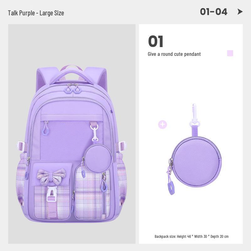 Cross-Border E-Commerce Stylish 3-Piece Large-Capacity Backpack Set for Primary & Junior High School Girls