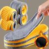 2026 Soft Cashmere Snow Boots Insoles Winter Warm Plush Insoles Women Men Thicken Thermal Shoe Pads Self Heated Sports Inserts