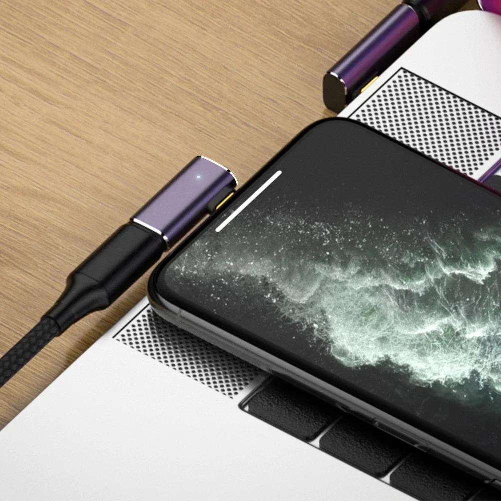 8K 60Hz  USB 4.0 PD 240WCharger Connector for Macbook 40Gbps High Speed USB C OTG U-Shape Straight Angle Male To Female Adapter