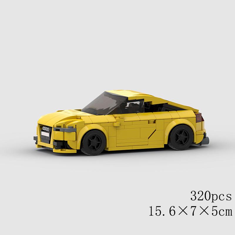 MOC Viteză Sport Super Mașină de Curse Model Blocuri de Construcție Cărămizi DIY Oraș Tehnic Raliu Mare Vehicul de Curse Cadou de Crăciun Jucărie