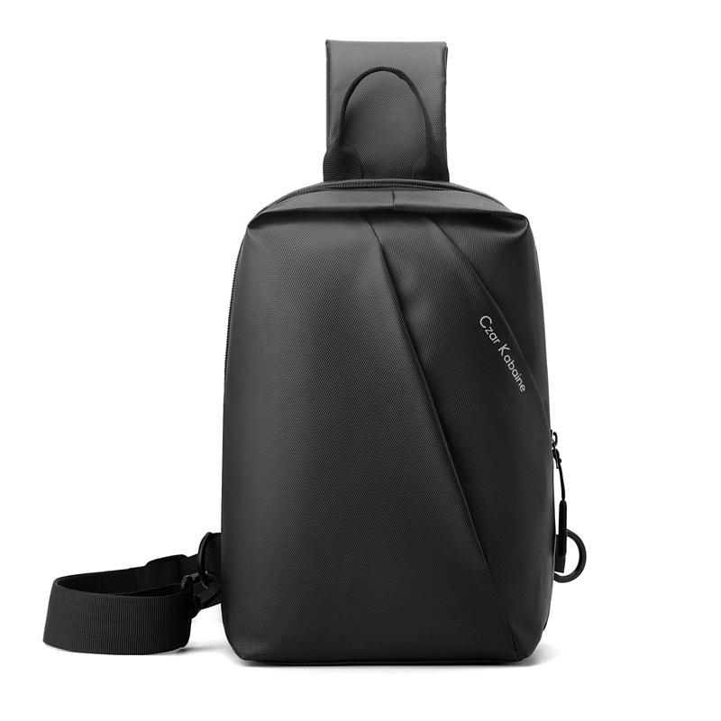 Men's Waterproof Large Capacity Outdoor Chest Bag - Fashionable and Simple Shoulder Messenger Backpack