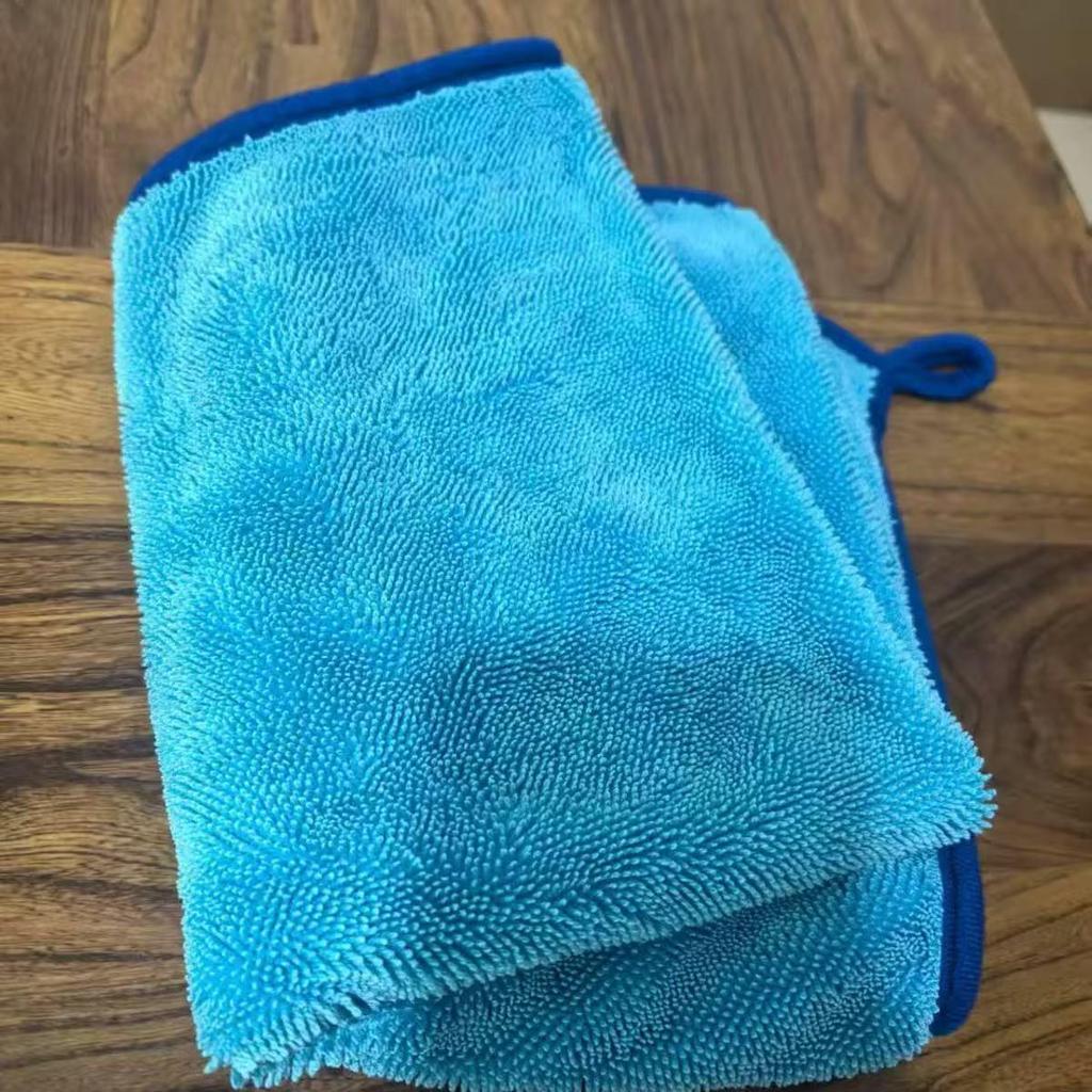 Dual-Layer Absorbent Car Wash Towel - Thick, Double-Sided Pigtail Design