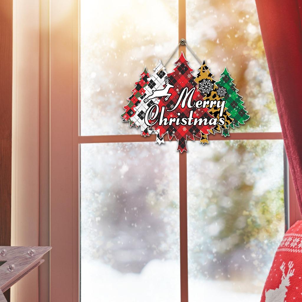 Christmas New Door Hanging Christmas Holiday Party Atmosphere Decoration Hanging Door Sign Customization
