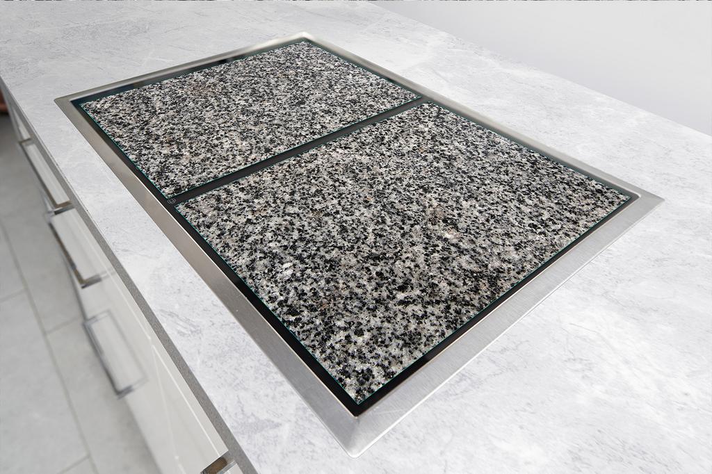 SZKLANA PŁYTA i DESKA DO KROJENIA 100x52 GRANIT