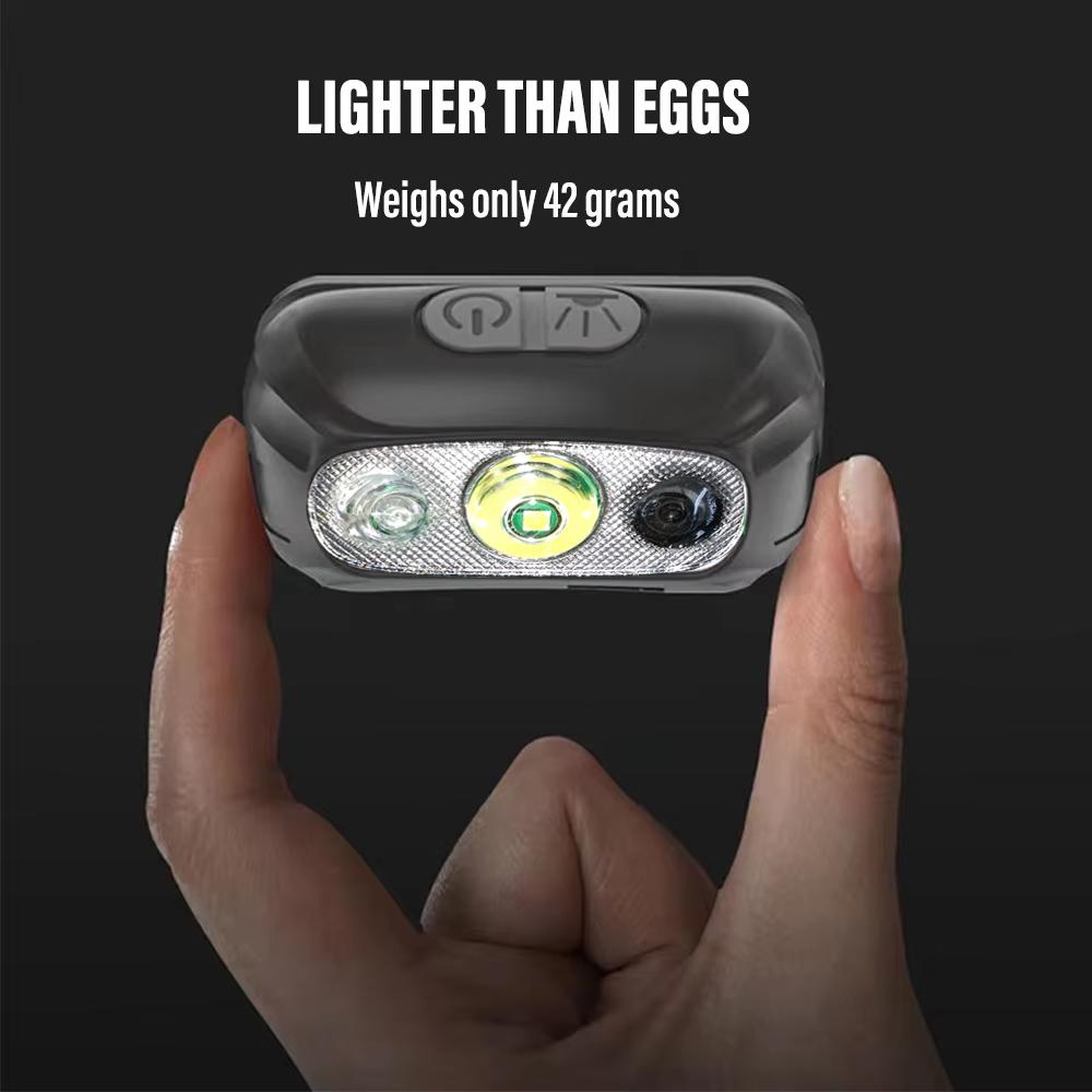 Lanternă reîncărcabilă cu LED pentru pescuit Far de camping cu senzor de inducție Lanternă rezistentă la apă Corpul lămpii ultra ușoare