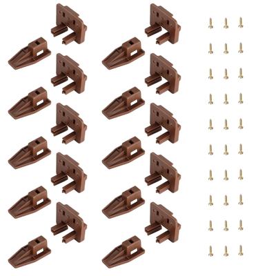 Mehrzweck-Schubladenführungsbeschläge Hardware-Set 10er-Pack Stabile Kunststoff- und Metallmaterialien Haushaltszubehör für den täglichen Gebrauch