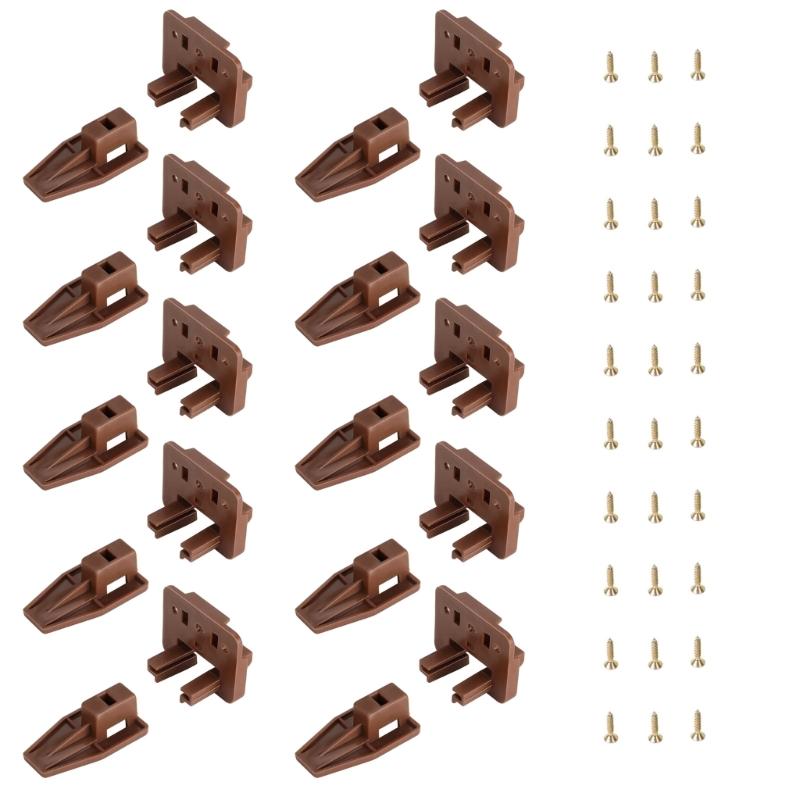

Multipurpose 10pcs Drawer Slide Hardware Set Portable Accessory for Easy Installation and Sturdy Support Daily Use 1