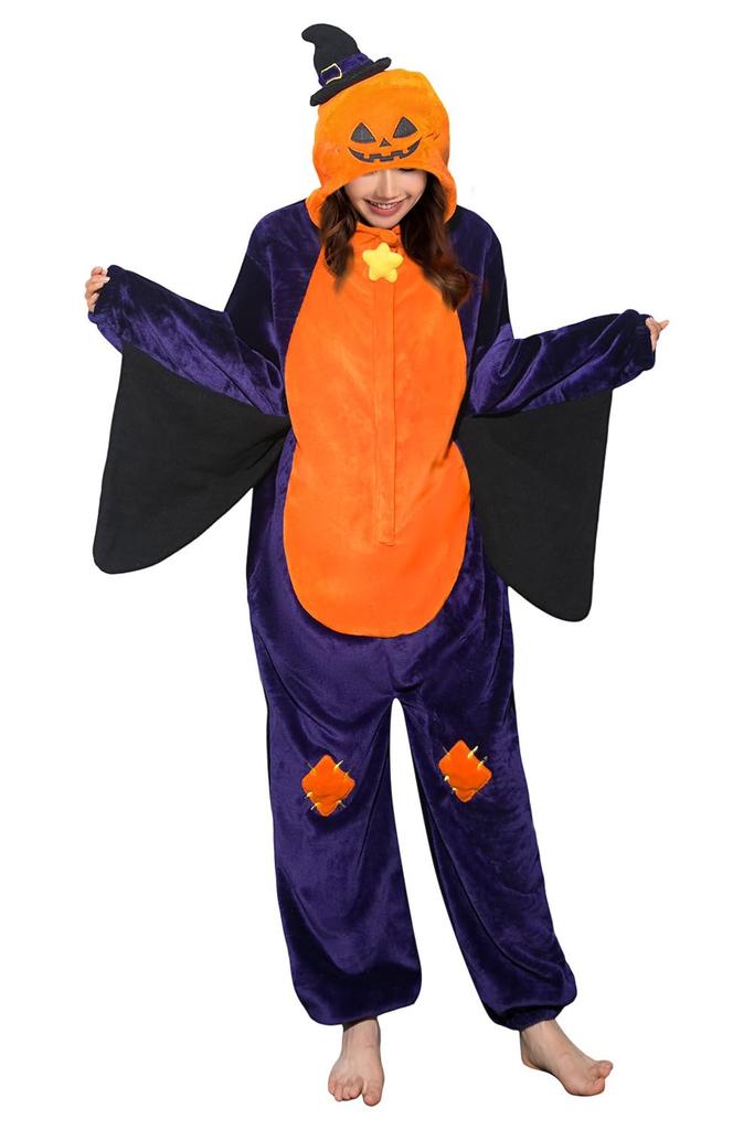 OLAOLA Halloween Kigurumi Pumpkin Pajamas for Pumpkin Cosplay Perfect for and Perfect for Cold Weather Protection Adults, Unisex, Costume, Loungewear,