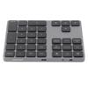 Black 34 Keys Mini Numpad Wireless Bluetooth Numeric Keypad For Apple PC