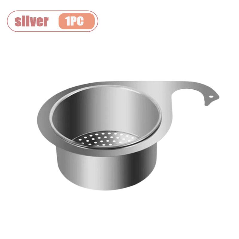 

1-10PCS Swan Sink Filter Basket Stainless Steel Hanging Strainer for Kitchen Waste Disposal Faucet Drainage Basket