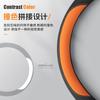 Car Steering Wheel Cover Leather VW Lavida Sagitar Passat ID.3 Tayron Magotan Tiguan Bora D Shape Round