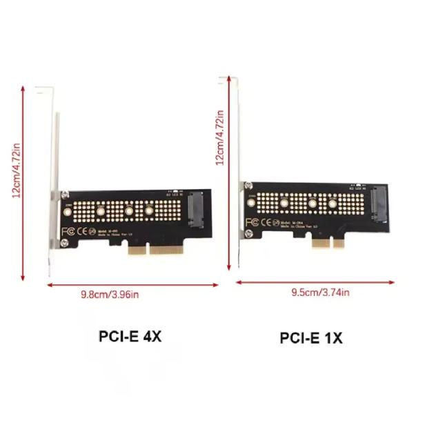 M.2 NVME SSD to PCIe 4.0 Adapter Card 64Gbps M-Key PCIe4.0 X1 X4 For Desktop PC PCI-E GEN4 Full Speed