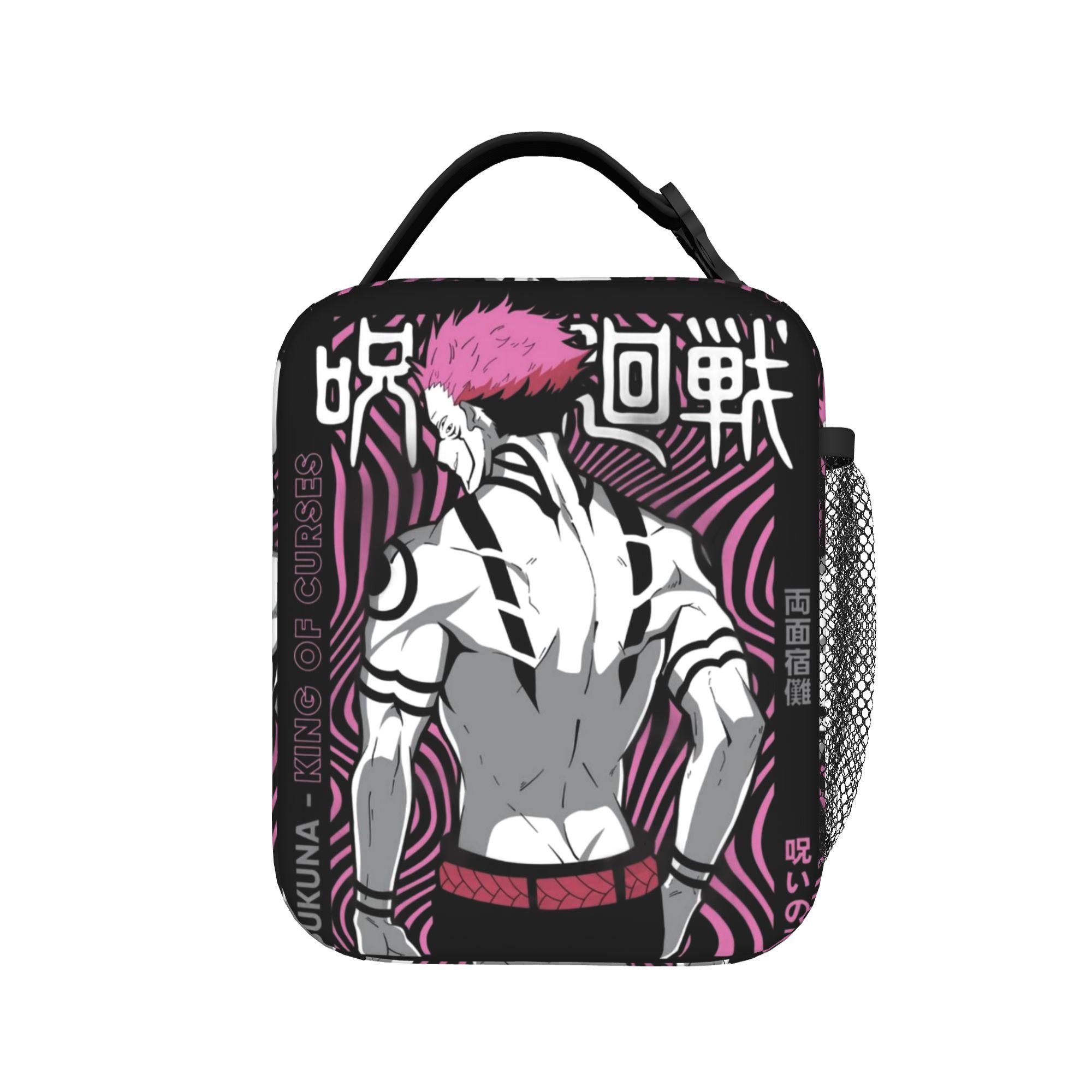Choso Anime Manga Sacs à Lunch Isothermes Anti-fuite Jujutsus Kaisens Anime Sac Thermique Réutilisable Sac Tote Boîte à Lunch Fille Garçon One Size