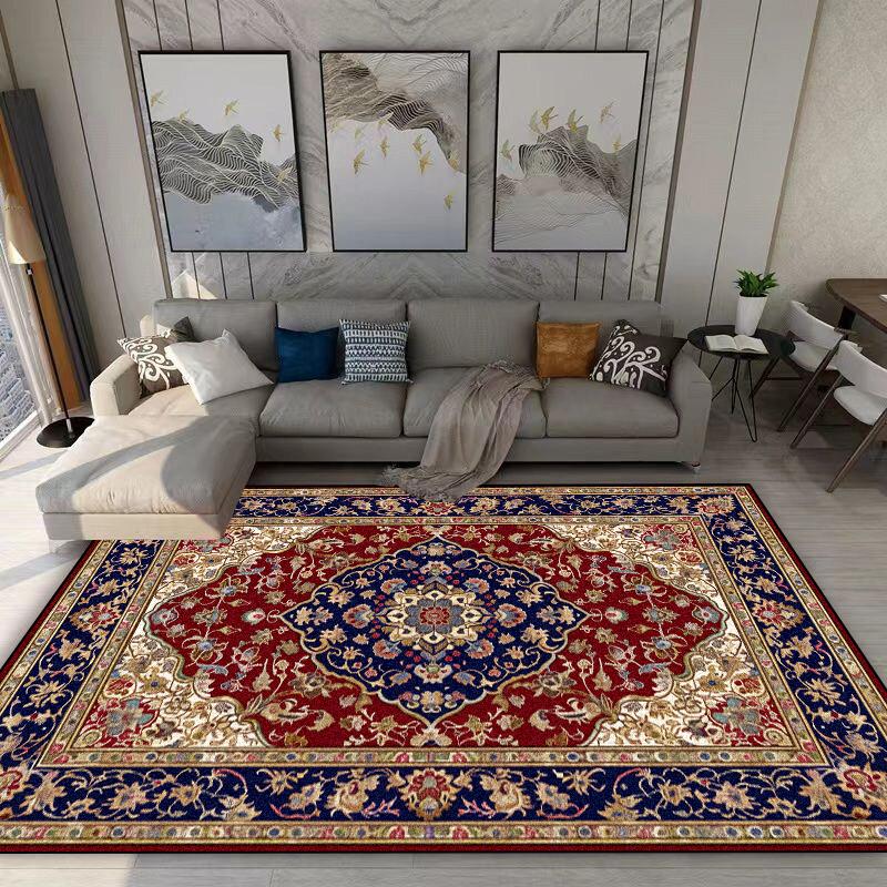 Persian Retro Carpet Living Room Decoration Home Sofa Area Rugs Boho Bedroom Non-slip Rug Hall Coffee Tables Washable Floor Mat