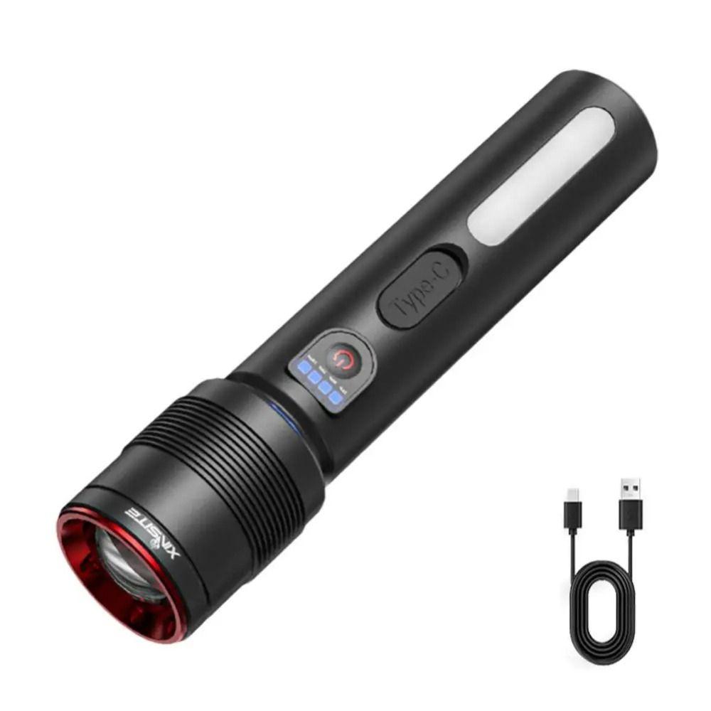Rechargeable Strong Lighting Flashlight Long-Range Floodlight Portable Pocket Torch  Hiking