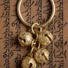 Creative Brass Handicraft Die-Casting Wind Chimes Bell Key Car Button Wind Bell Tibetan Bronze Bell Gift Home Decoration Pendant