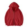Women's Casual Color Zip-Up Hoodie Sweatshirt for Everyday Wear