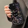 Cute Lines Cat Phone Case For iPhone 17 Air 16 11 12 13 14 15 Plus 16promax Soft Silicone Phone Bumper Fundas