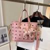 Fashionable New Style Street Trend Pu Material Dumpling Bag Shoulder Bag Black Color