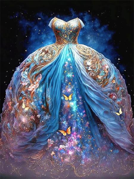 Spódnica z Haftem Diamentowym Ubrania Obrazek Dżetów Mozaika Księżniczka Pełny Kwadrat Okrągły Malowanie Kwiat Dziecko Prezent