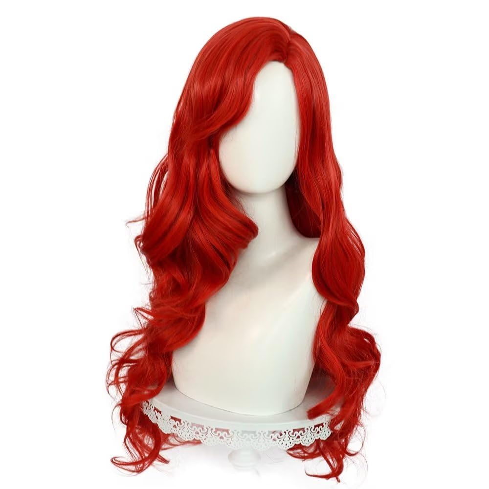 60cm Lang Geelblond Los Golvend Krullend Dames Meisjes Halloweenfeest Cosplay Kostuum Pruik Anime Jongens Anime One Size white
