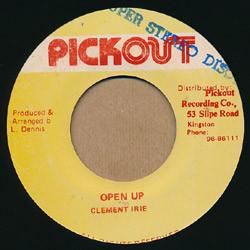 

7inch Record CLEMENT IRIE - Open Up NONE Pickout 1992 Jamaica Reggae, Ska & Dub Used