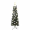 Artificial Christmas Tree with 150 LEDs and Stand Green 120 cm