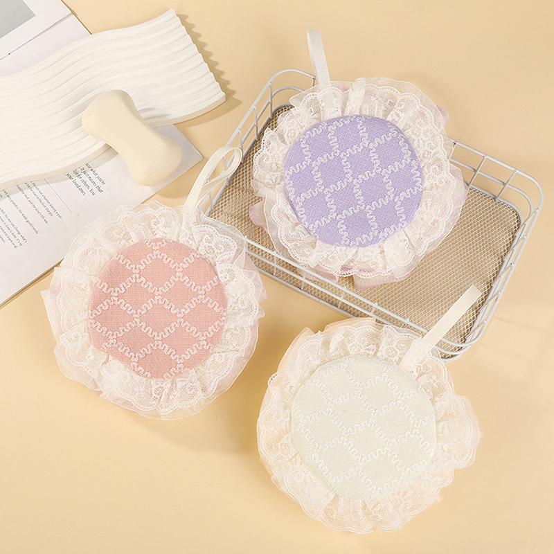 Two-In-One Bath Towel Can Put Soap Bath Ball Portable Double-Sided Foaming Net Bags Bath Flowers Body Skin Care Exfoliation