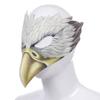 Adjustable Eagle Mask Half Face Animal Mask Lifelike Halloween Party Cosplay Costume Mask with Long Nose for Women Men