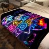 1Pc Game Room Print Flannel Blanket, High quality Digital Printing, Comfortable for All Seasons, Home DecorGifts821021