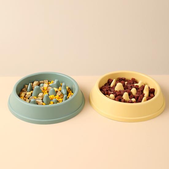 Pet Bowl Non-Slip Large Capacity Reusable Slow Feeder Dog Breed Food Bowl for Home Use