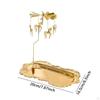 Rotating Tray Candle Holder Elegant Snack Multipurpose Candlelight Dinner Prop Decorative Coffee