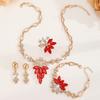 Mote-smykkesett Halskjede Armbånd Øredobber Ring For Kvinner Damer
