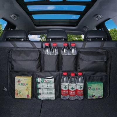 Back Seat Car Trunk Hanging Storage Bag Organizer 600D Oxford Waterproof Multi-pocket Car Trunk Storage Bag Hanging Organizer