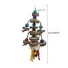 Bird Chewing Toy Parrot Cage Toys Wooden Blocks for Small Medium Parrots Birds