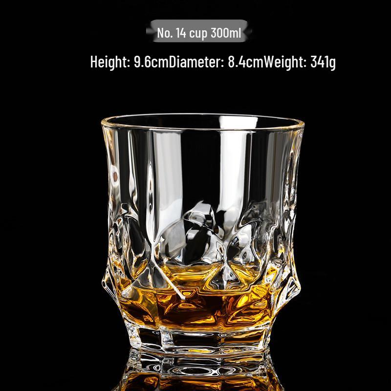 Octagonal KTV Beer Mug - Thickened Creative Crystal Whiskey Glass for Spirits