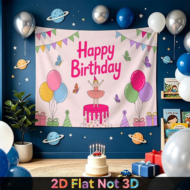 Red Photography Birthday Background 1pc - Photo Booth Props
