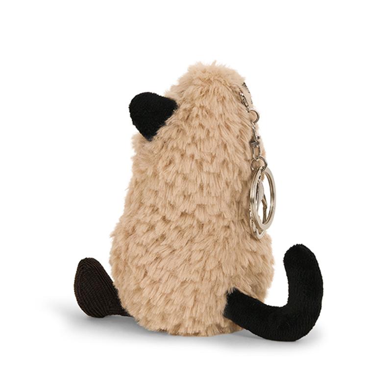 17cm Lindo Colgante de Peluche de Cacahuete Juguete de Peluche Esponjoso Cacahuete Cosplay Gato Alce Muñeco Suave Llavero Juguete para Niños Regalo de Cumpleaños Navidad