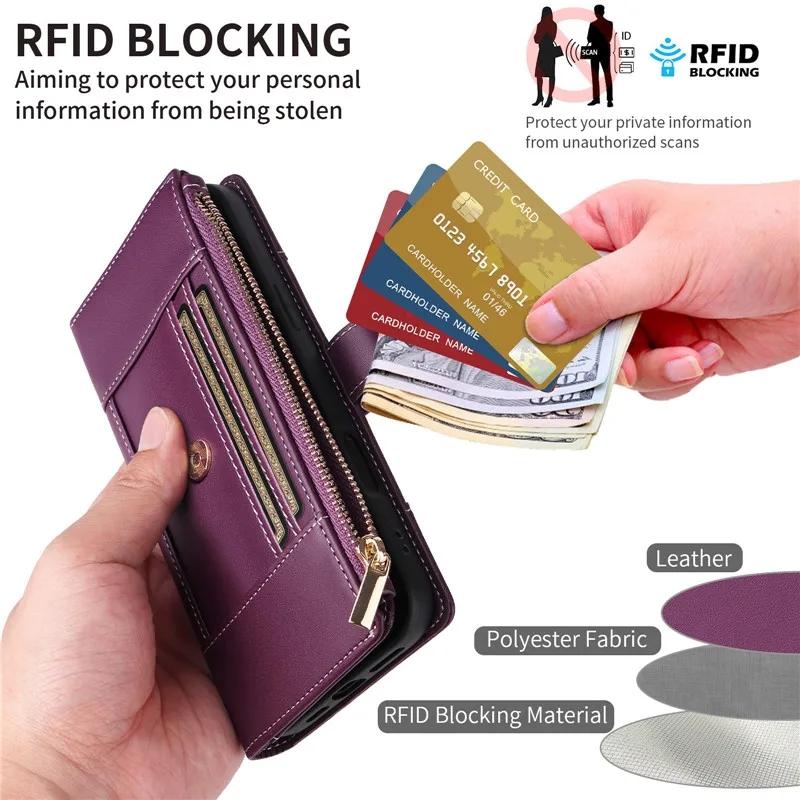 Crossbody Leather Case For Samsung Galaxy S25 Edge S24 Ultra S23 FE S22 S21 Plus A56 A36 A16 A26 A55 A35 A15 Wallet Phone Cover