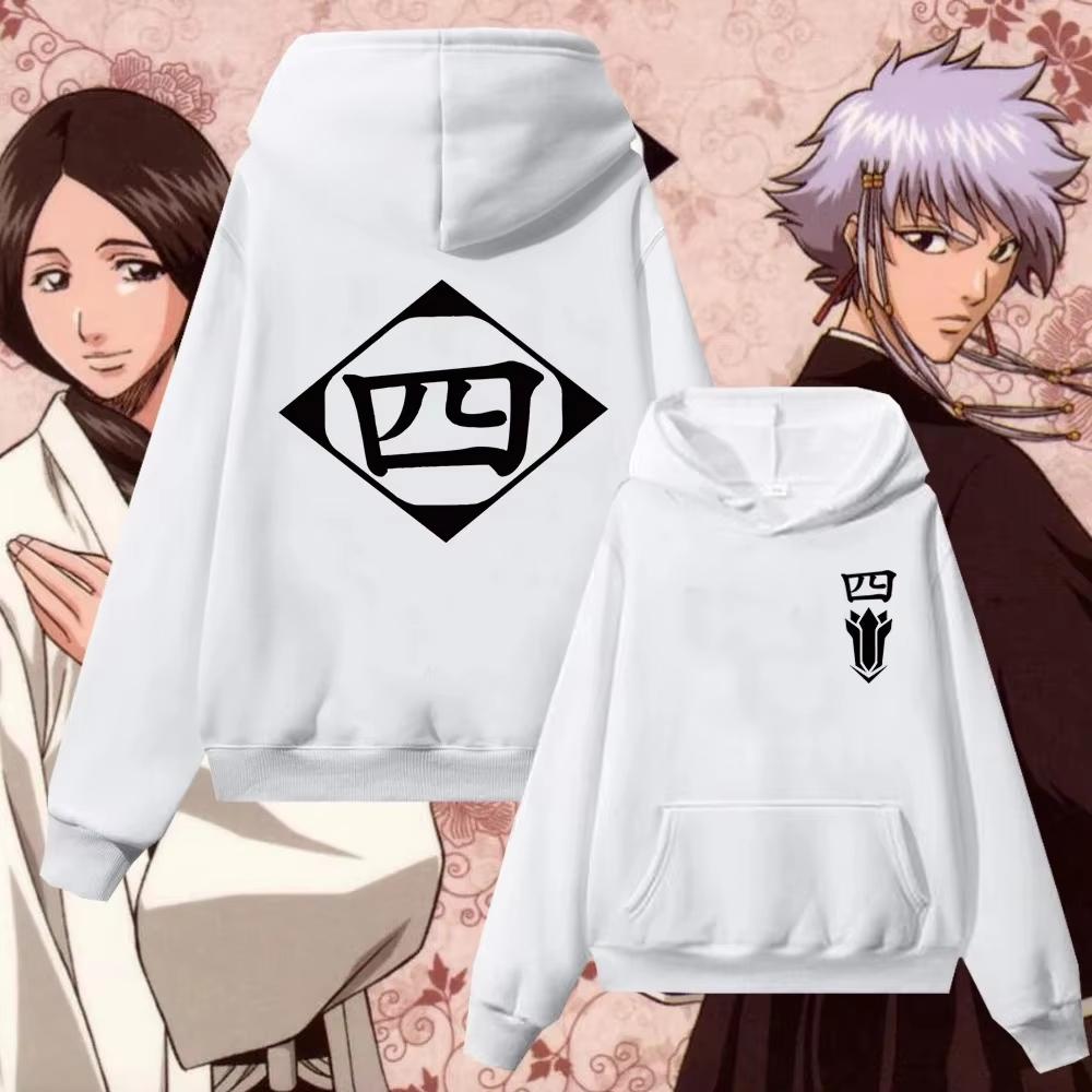 Hot Anime Bleach Zaraki Kenpachi Kusajishi Yachiru Graphic Hoodie Japanese Manga Loose Oversized Casual Streetwear Tops For Men Women