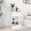 VidaXL Bedside Table White 40x35x65 Cm Chipboard