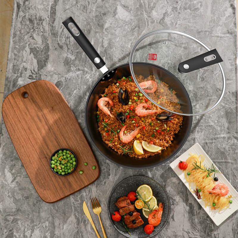 Konbach 32cm Uncoated Iron Wok