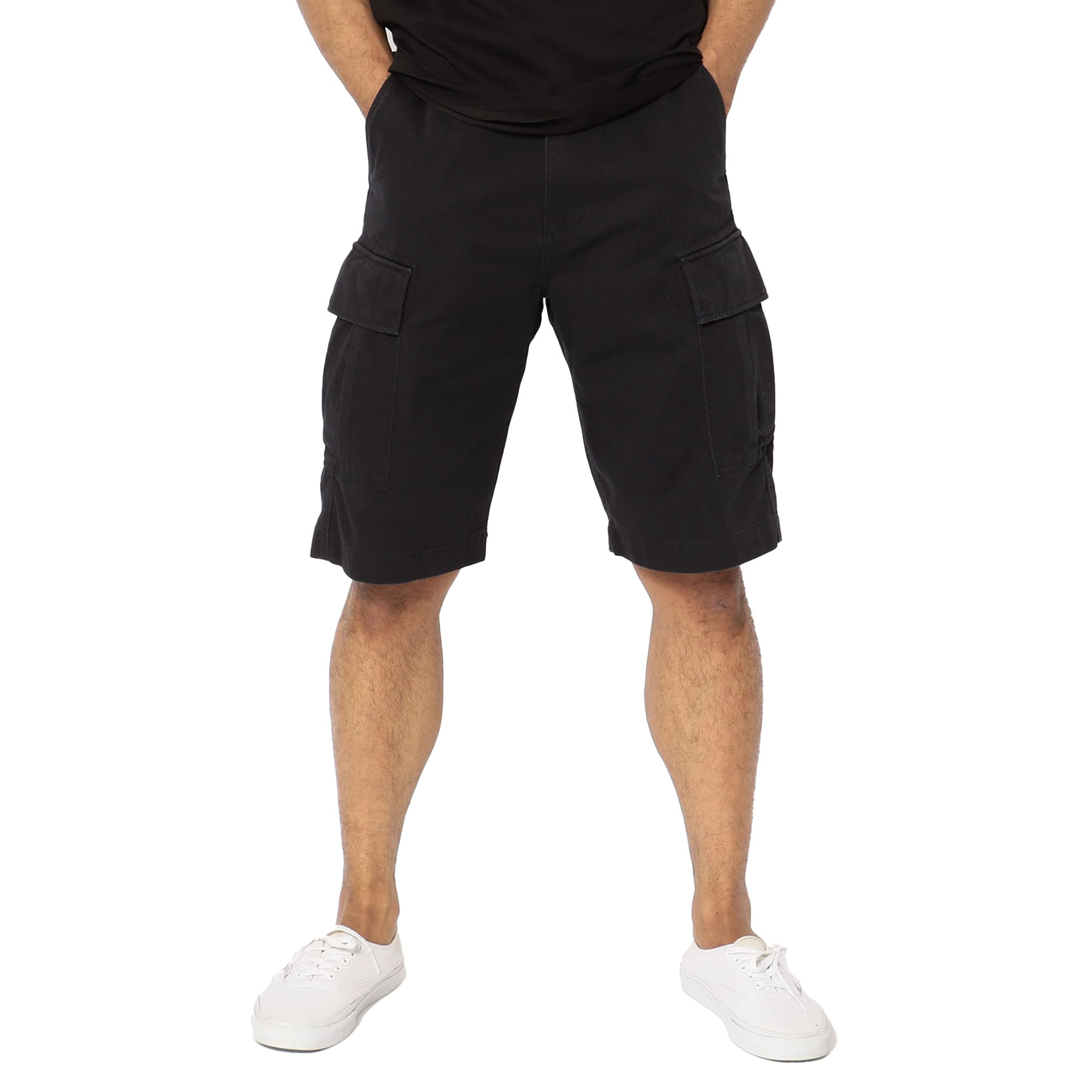 

Avirex Basic Fatigue Black Shorts, Men s XXL, 6126131,