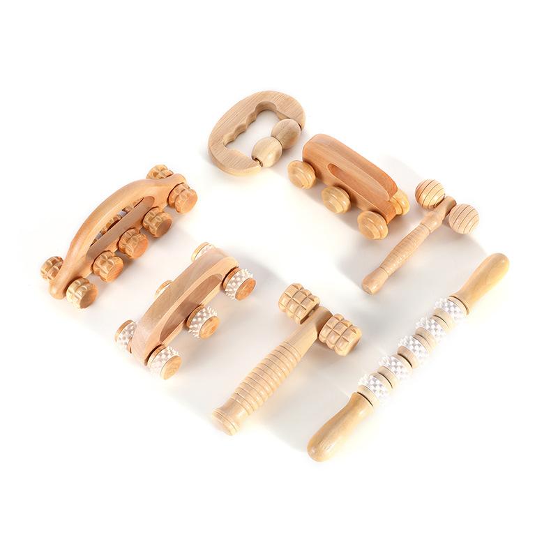 Wooden Massager Set, Mother's Day Gift. Handheld, Effortless, Convenient, Simple and Practical Meridian Massage Wonder