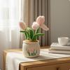 Iris Stuffed Doll Home Decor Soft Floral Cute Flower Toy for Girls, Living