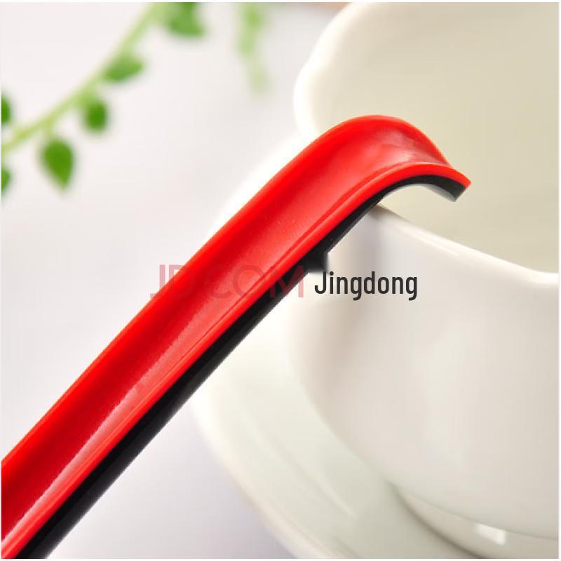 Melamine Imitation Ceramic Long Handle Soup Spoon with Hook