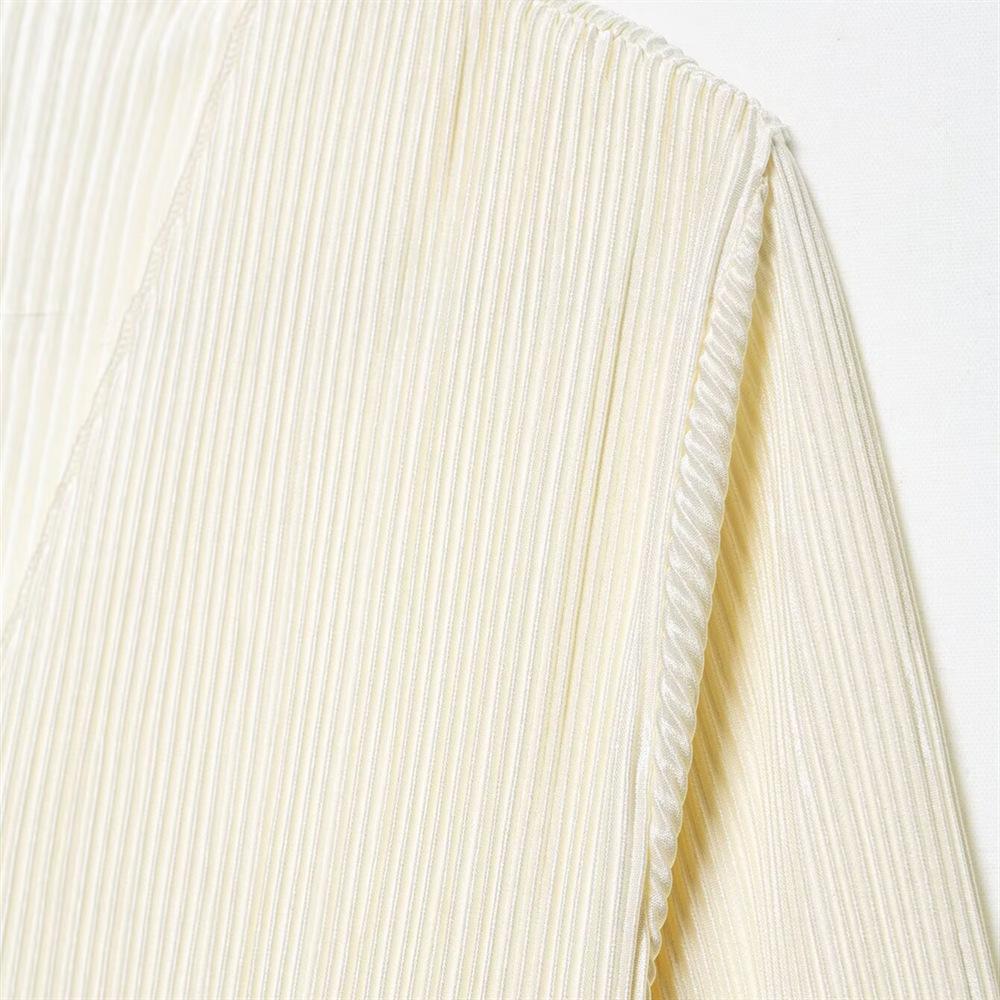 2025 Spring/Summer Women's Sexy Minimalist V-Neck Bell Sleeve Tie Cardigan