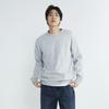 BUCKAROO Men'S Bias Ribbed Round T-Shirt Melange Grey