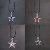Edgy Gothic Star Pendant Choker Set Fashion Forward Necklace and Earrings with Star Pendant Jewelry for Trendsetters